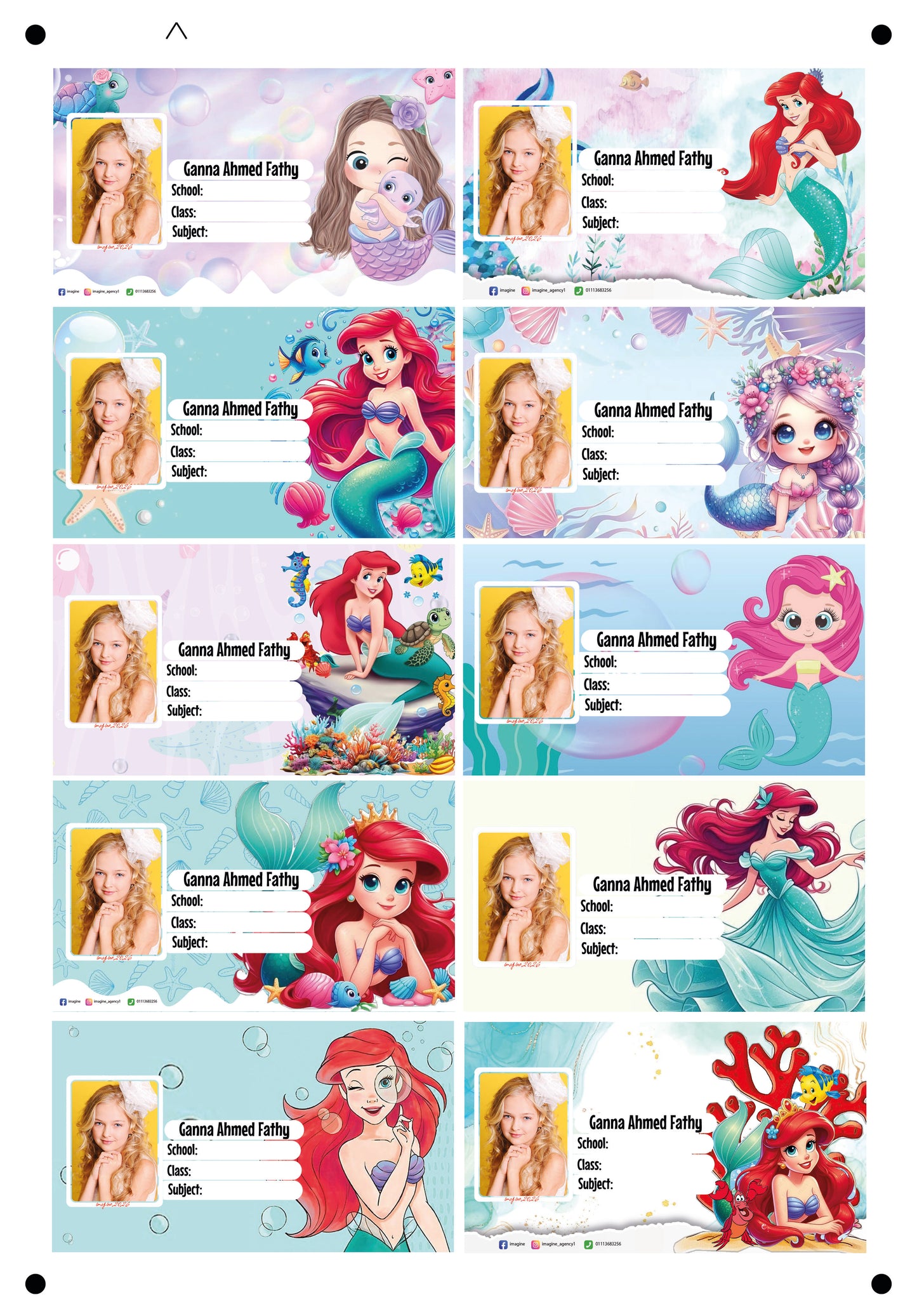 The little mermaid design