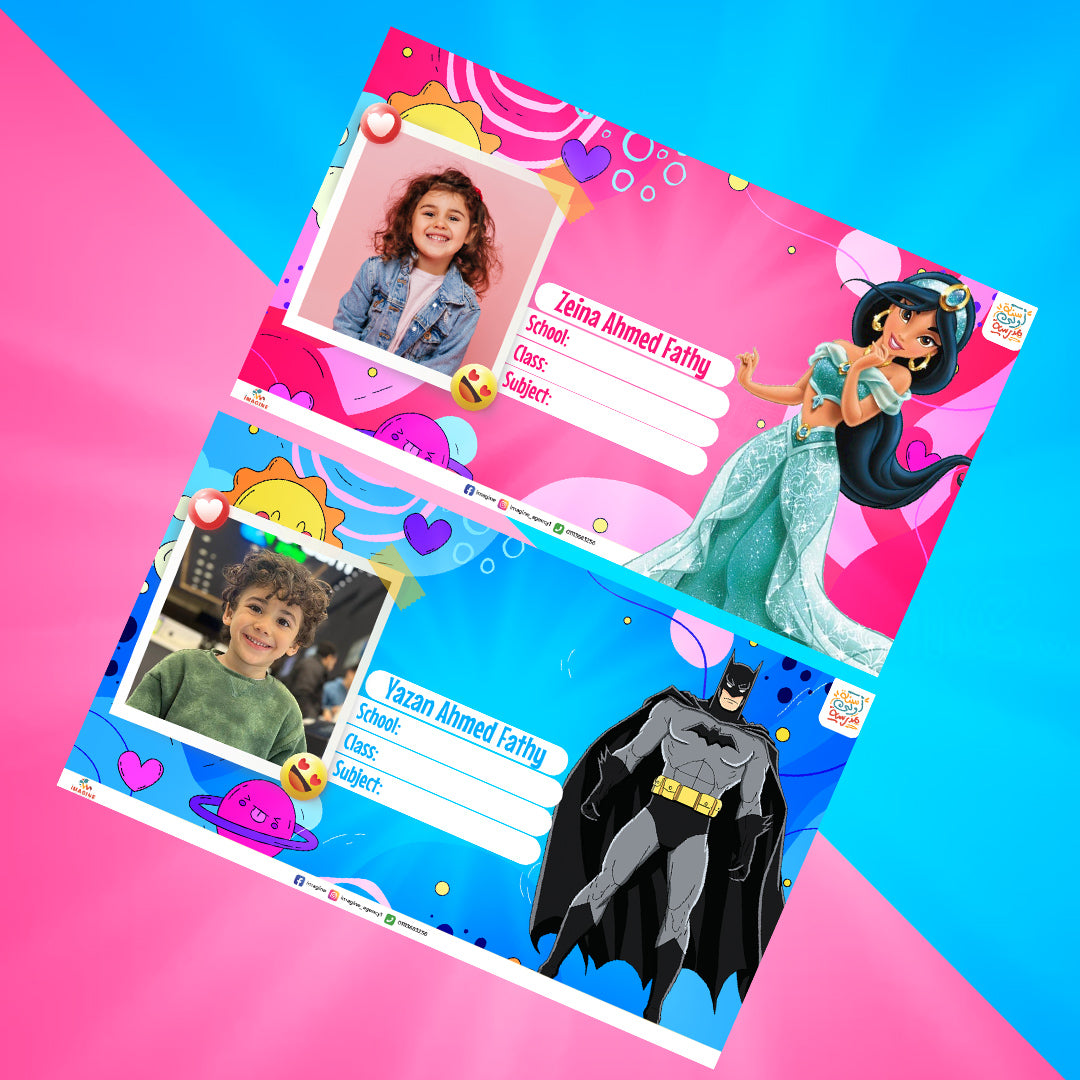 Blue and pink design