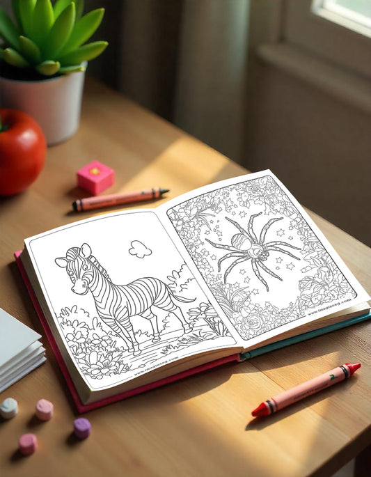 Animals coloring book