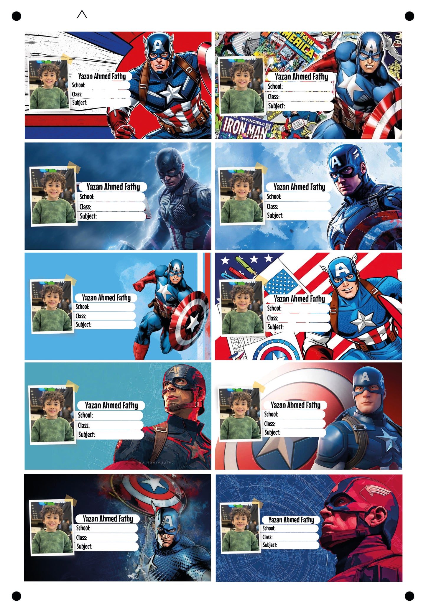 Cap America design