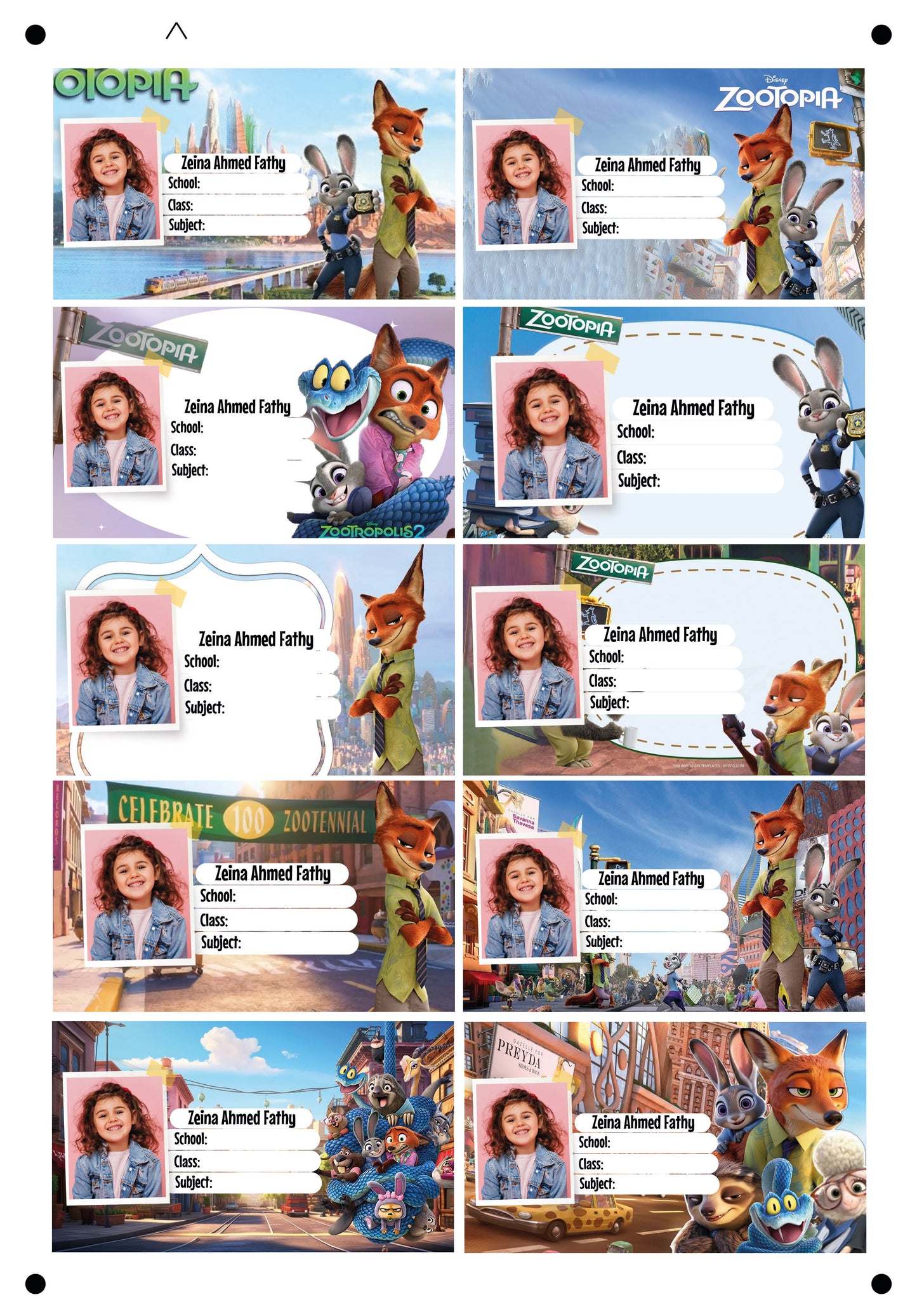 Zootopia design