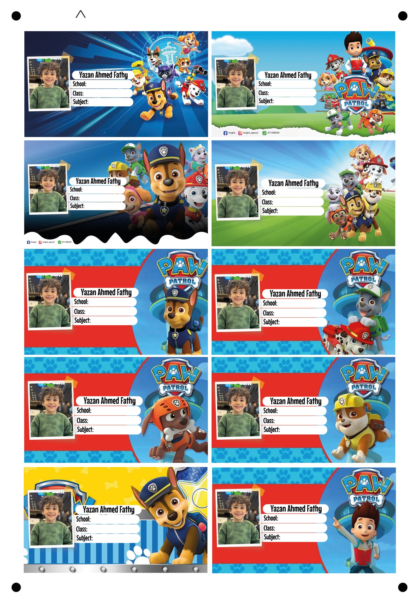 paw patrol design