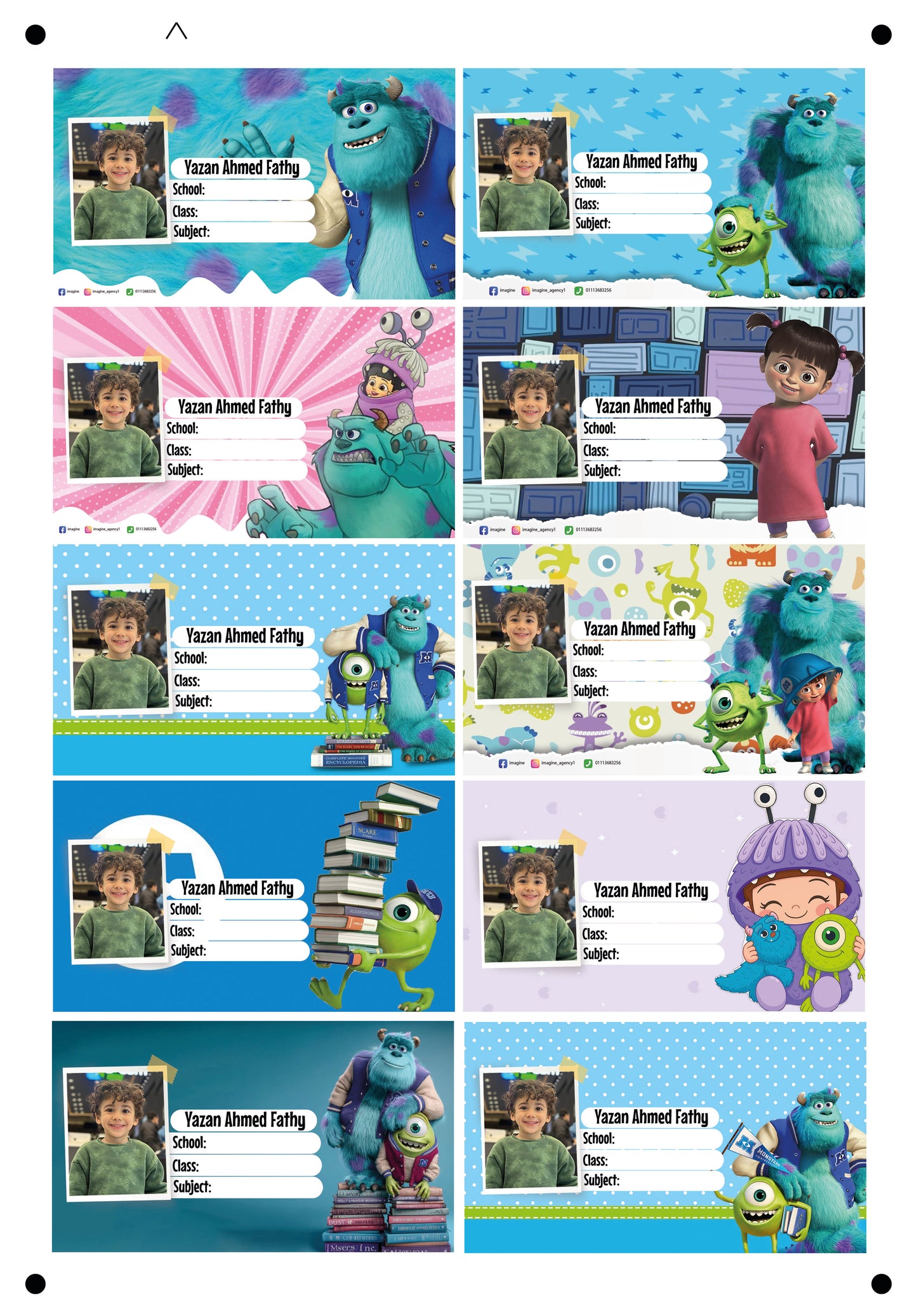 Monsters inc design