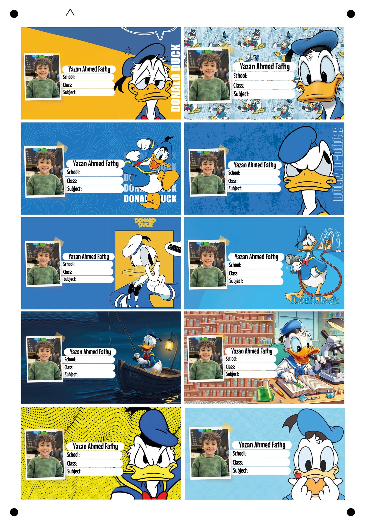 Donald duck design